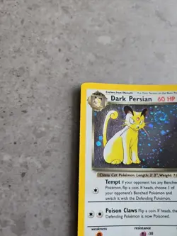 Dark Persian 17 Holo Black Star Promo WOTC Pokemon Card ~ BIG SWIRL💫💫 - Image 5