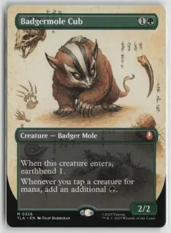 Badgermole Cub (Borderless) LP Avatar: The Last Airbender Magic: The Gathering - Image 1