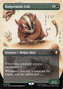 Badgermole Cub (Borderless) Avatar: The Last Airbender Regular - Image 1