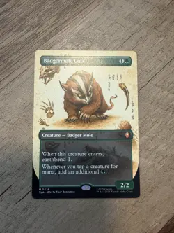 Magic: The Gathering Badgermole Cub Borderless - Image 1