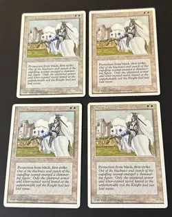 White Knight x4 4th Edition Various Condition see pics front back - Image 1