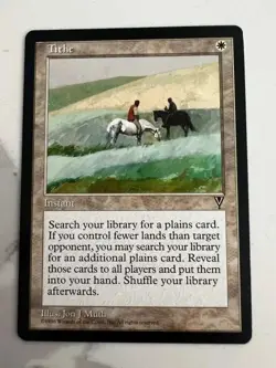 Magic the Gathering Tithe Visions Regular moderate play - Image 1