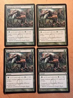MTG Magic the Gathering 1x Mutagenic Growth New Phyrexia LP - Image 1
