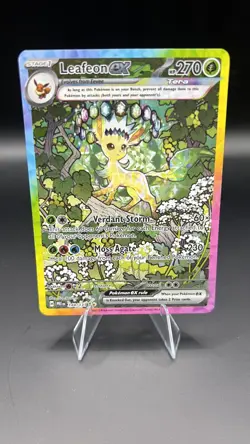 Leafeon ex SIR 144/132 Prismatic Evolutions Pokemon Card TCG NM - Image 1