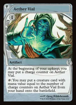 Mint/Near-Mint, English - 1 x MTG Aether Vial - Foil Mystery Booster 2 - Image 1