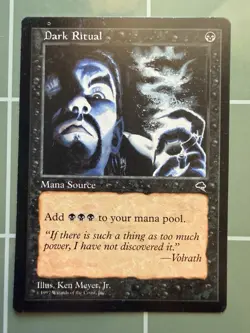 MTG Magic: The Gathering - Tempest - 1x Common Dark Ritual - LP English - Image 1