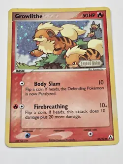 Growlithe 55/92 Legend Maker Reverse Holo 50HP Common The Pokemon Company 2006 - Image 1