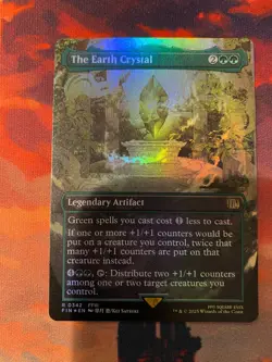 MTG Final Fantasy The Earth Crystal Borderless Foil - Image 1
