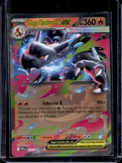 2025 Pokemon Phantasmal Flames Mega Charizard X ex Double Rare #013/094 - Image 1