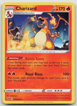 Charizard 25/185 Vivid Voltage Pokemon NM Holo Rare - Image 1