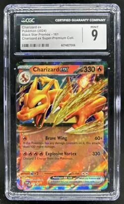 2024 Pokemon SV Black Star Promos Charizard ex #161 CGC 9 - Image 1