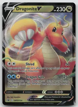 Dragonite V SWSH154 Sword & Shield Promo Pokemon Holo NM Promo - Image 1