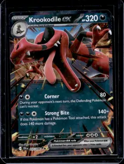 2026 Pokemon Mega Evolution Chaos Rising Krookodile ex Double Rare #055/086 - Image 1