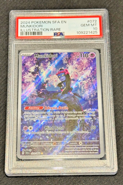 2024 Pokemon SFA TCG MUNKIDORI 072/064 PSA 10 GEM MINT ILLUSTRATION RARE HOLO - Image 1