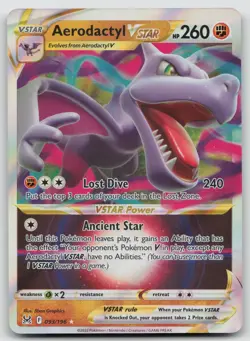Aerodactyl VSTAR 093/196 Lost Origin Pokemon Holo NM VSTAR Rare - Image 1