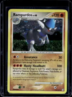 2007 Pokemon Diamond & Pearl Mysterious Treasures Rampardos Promos Holo #33/123 - Image 1