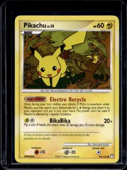 2007 Pokemon Diamond & Pearl Mysterious Treasures Pikachu #94/123 - Image 1