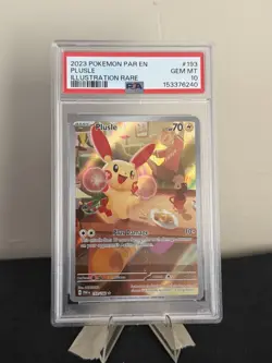2023 POKEMON PAR EN-PARADOX RIFT ILLUSTRATION RARE #193 PLUSLE PSA 10 - Image 1