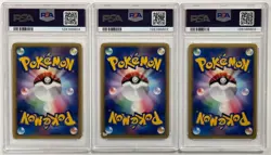 2002 Pokemon JP Bulbasaur Charmander Squirtle McDonalds Sequential Set PSA 10 - Image 2