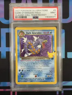 Pokemon Dark Gyarados Classic Collection Holo 8/82 PSA 9 - Image 1