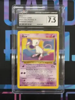 Pokemon Mew Promo WOTC Black Star 8 CGC 7.5 - Image 1