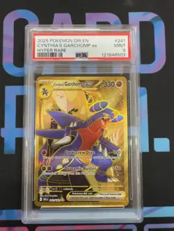 Pokemon Cynthia's Garchomp EX Hyper Rare Destined Rivals 241/182 PSA 9 - Image 1