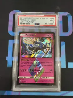 Pokemon Xerneas Prism Star Lost Thunder 144/214 PSA 9 - Image 1