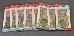 2025 Pokemon TCG JOURNEY TOGTHER BLISTER BOOSTER PACK LOT OF 8 SEALED PROMO COIN - Image 1