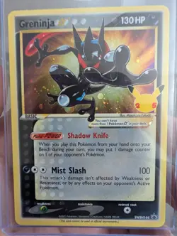 Greninja - Gold Star (Celebrations ETB) Holo Pokemon Black Star Promo #SWSH144 - Image 1