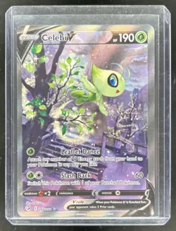 2021 Pokemon SWSH Fusion Strike Celebi V #245/264 - Image 1