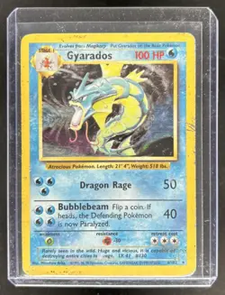 1999 Pokemon Base Set Gyarados Rare Holo #6/102 - Image 1
