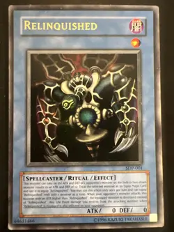 Yu-Gi-Oh! TCG Relinquished Starter Deck Pegasus SDP-001 Unlimited Ultra Rare - Image 1