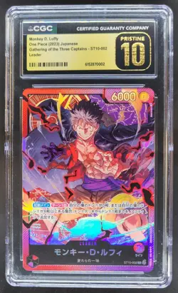 2023 ONE PIECE JP MONKEY D. LUFFY LEADER ST10-002 CGC 10 PRISTINE C RC7 - Image 1