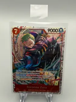Roronoa Zoro EB04-007 One Piece Egghead Crisis SR Foil Fresh Pull - Image 1