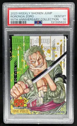 2023 Weekly Shonen Jump Roronoa Zoro 55th Anniversary PSA 10 - Image 1