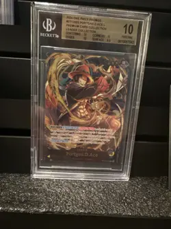 One Piece CCG Portgas.D.Ace Premium Collection Leader ST13-002 BGS 10 Pristine - Image 1