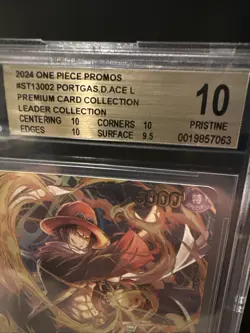 One Piece CCG Portgas.D.Ace Premium Collection Leader ST13-002 BGS 10 Pristine - Image 3