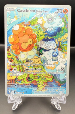 Pokemon TCG: Castform Sunny Form 195/191 - SV: Surging Sparks Illustration Rare - Image 1