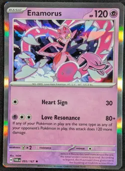 Enamorus 2024 Twilight Masquerade Holo Rare Pokemon Card 093/167 (NM) - Image 1