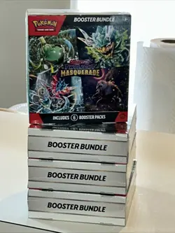 4 Boxes of Pokemon Scarlet & Violet Twilight Masquerade Booster Bundle Box - Image 5