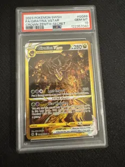 PSA 10 Giratina VSTAR GG69/GG70 Gold Alt Art Crown Zenith Pokemon - Image 1