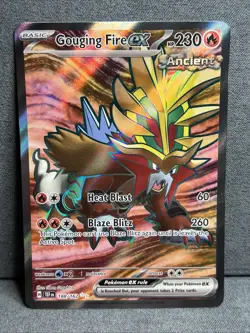 NM-Mint Gouging Fire ex - 188/162 - Ultra Rare Pokemon Temporal Forces - Image 1