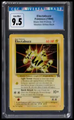 CGC 9.5 - Electabuzz (Mewtwo Strikes Back) - 1999 Pokemon - Black Star Promos 2 - Image 1