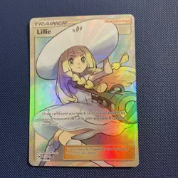Pokemon TCG Sun & Moon Base Set Full Art Holo Rare Trainer Lillie 147/149 - Image 1