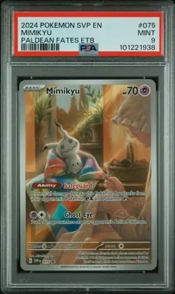 MIMIKYU #075 PSA 9 2024 POKEMON SVP EN-SV BLACK STAR PROMO 1938 - Image 1