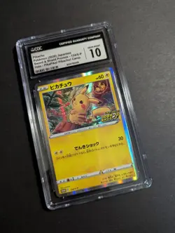 2020 Pokemon 124/S-P SWSH Promo PikaPika! Pikachu! Campaign Holo Japanese CGC 10 - Image 2
