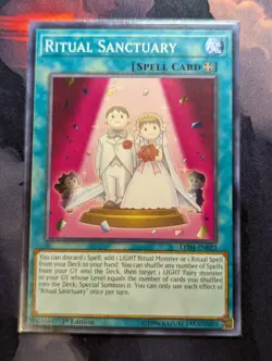 Yugioh Ritual Sanctuary LED4-EN022 1st Edition Common - Image 1
