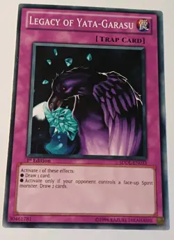 Yugioh NM Legacy of Yata-Garasu 1st Edition SDDL-EN033 - Image 1