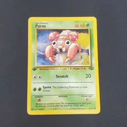 Paras 59/64 Jungle 1st Edition 1999 Pokemon Card - LP - Image 1