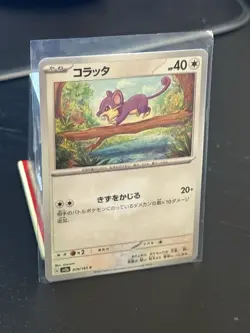 Rattata Pokemon Japanese 019/165 Pokemon Card 151 Master Ball NM US SELLER - Image 1